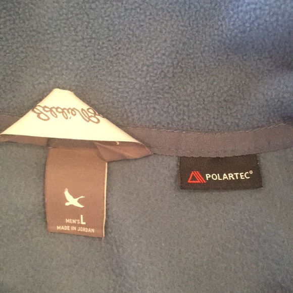 Eddie Bauer Polartec Dusty Blue 1/4 Zip Fleece Pullover Large - Picture 5 of 6